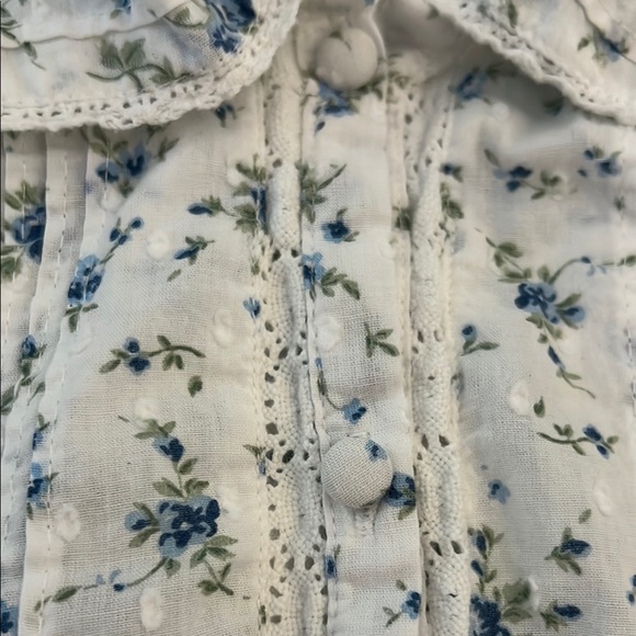 Rachel Ashwell UK 100% Cotton Short Set in Blue & White - Picture 5 of 13